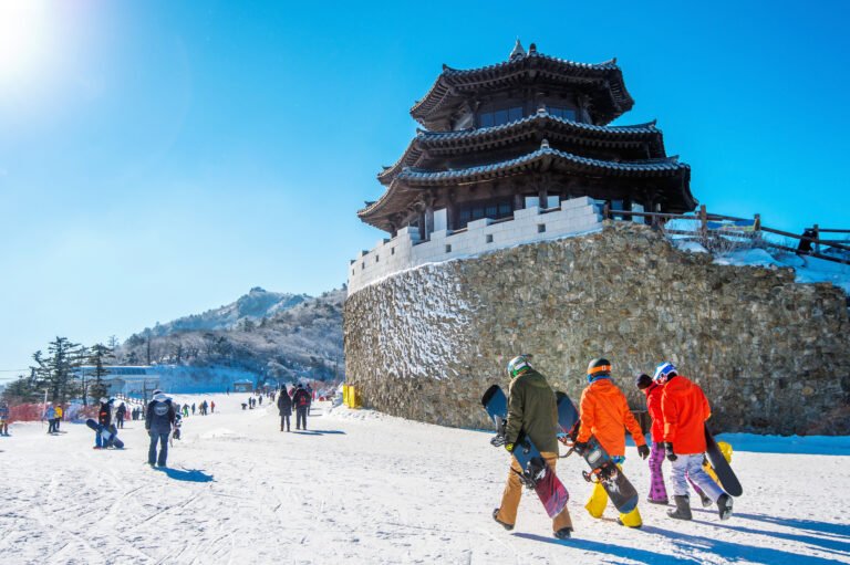 Seoul Winter Adventure Tour Package skiing experience in Korea